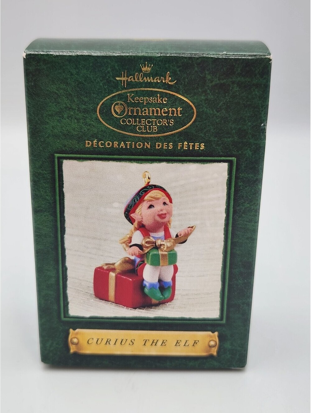 Hallmark Keepsake Ornament 2002 Collector's Club Curius The Elf QXC4623 - E11